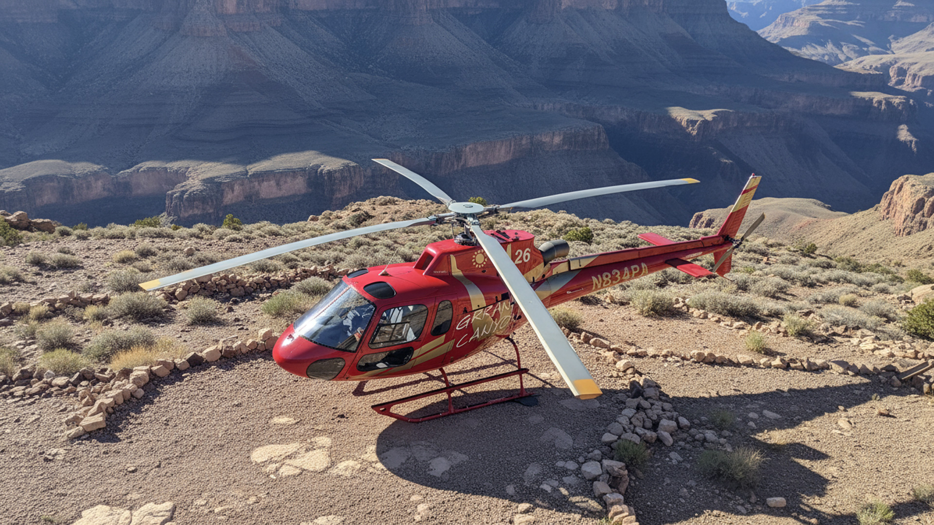 helikopter z Vegas do Kanionu przelot