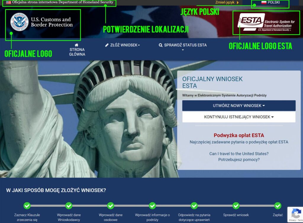 Wniosek ESTA - jak złożyć pytania