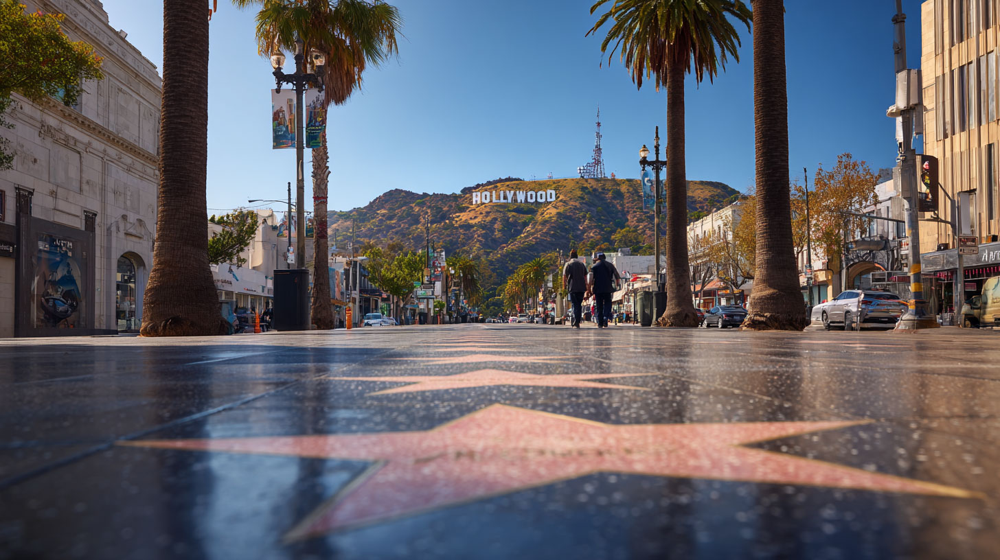 Deptak Hollywood- gwiazdy